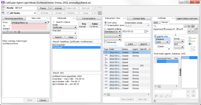 support functions areas